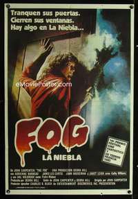 p681 FOG Argentinean movie poster '80 John Carpenter, creepy image!