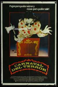p685 FUNHOUSE Argentinean movie poster '81 Tobe Hooper horror!