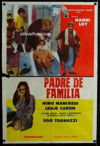 p702 HEAD OF THE FAMILY Argentinean movie poster '69 Nino Manfredi