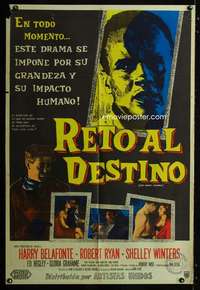 p770 ODDS AGAINST TOMORROW Argentinean movie poster '59 Belafonte