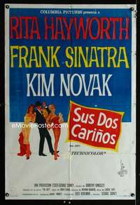 p780 PAL JOEY Argentinean movie poster '57 Rita Hayworth, Sinatra