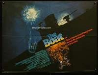 p129 DAS BOOT British quad movie poster '82 The Boat, German classic!