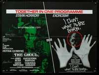 p139 GHOUL signed British quad movie poster '76 by 3!