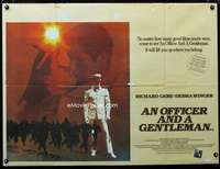 p160 OFFICER & A GENTLEMAN British quad movie poster '82 Richard Gere