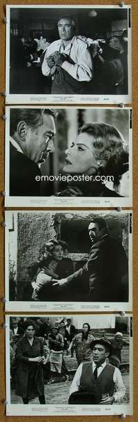 s328 VISIT 8 8x10 movie stills '64 Ingrid Bergman, Anthony Quinn