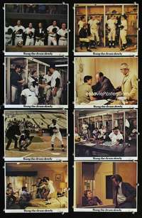 s495 BANG THE DRUM SLOWLY 8 8x10 mini movie lobby cards '73 De Niro, baseball!