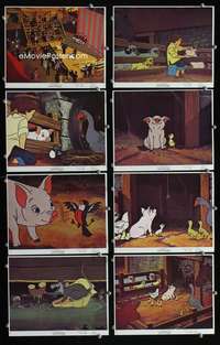 s504 CHARLOTTE'S WEB 8 8x10 mini movie lobby cards '73 EB White cartoon classic!