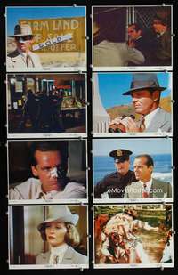 s506 CHINATOWN 8 8x10 mini movie lobby cards '74 Jack Nicholson, Roman Polanski