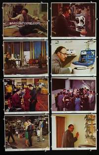 s507 CONVERSATION 8 8x10 mini movie lobby cards '74 Gene Hackman, Coppola