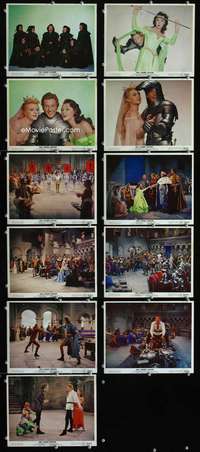 s459 COURT JESTER 11 8x10 mini movie lobby cards '55 Danny Kaye, Basil Rathbone