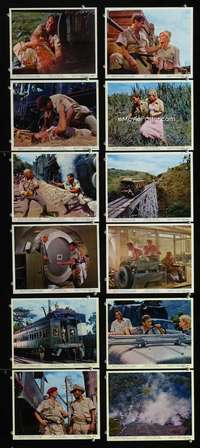 s420 DARK OF THE SUN 12 8x10 mini movie lobby cards '68 Yvette Mimieux, Rod Taylor