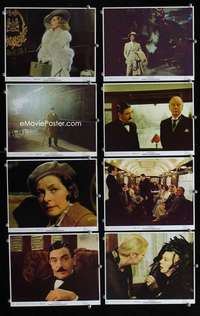 s554 MURDER ON THE ORIENT EXPRESS 8 8x10 mini movie lobby cards '74