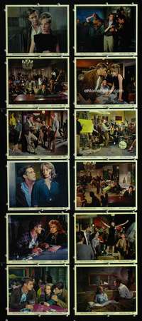 s450 SUBTERRANEANS 12 8x10 mini movie lobby cards '60 George Peppard, Leslie Caron
