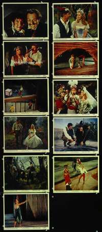 s465 TOM THUMB 11 8x10 mini movie lobby cards '58 George Pal, tiny Russ Tamblyn!