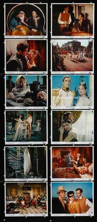 s456 WAR & PEACE 12 8x10 mini movie lobby cards R63 Audrey Hepburn, Fonda