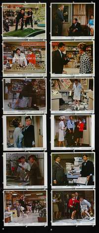 s457 WHO'S MINDING THE STORE 12 8x10 mini movie lobby cards '63 Jerry Lewis