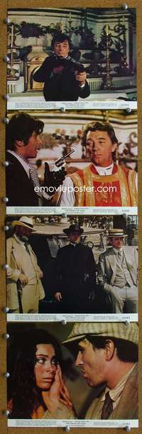 s581 WRATH OF GOD 8 color 8x10 movie stills '72 priest Robert Mitchum!