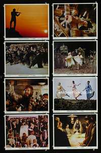 s397 FIDDLER ON THE ROOF 8 English Front of House movie lobby cards '72 Topol