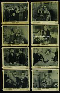 s402 MONSIEUR VERDOUX 8 English Front of House movie lobby cards '47 Chaplin