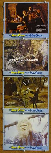 s403 MONTY PYTHON & THE HOLY GRAIL 5 English Front of House movie lobby cards '75