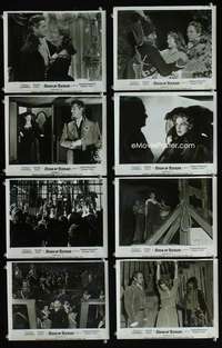 s405 REIGN OF TERROR 8 English Front of House movie lobby cards '49 Bob Cummings