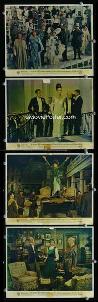 s404 MY FAIR LADY 4 English Front of House movie lobby cards '64 Audrey Hepburn