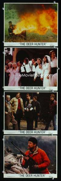 s594 DEER HUNTER 4 8x10 mini movie lobby cards '78 Robert De Niro