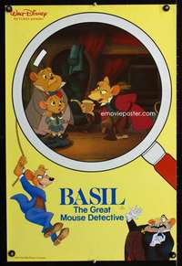 t029 GREAT MOUSE DETECTIVE English double crown movie poster '86