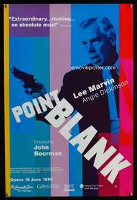 t037 POINT BLANK English double crown movie poster R98 Lee Marvin