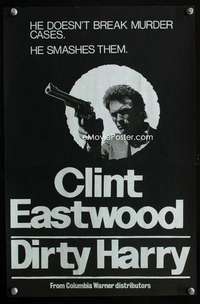 t001 DIRTY HARRY New Zealand movie poster '71 Clint Eastwood classic!