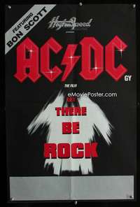 t003 LET THERE BE ROCK New Zealand movie poster '82 AC/DC, Angus Young
