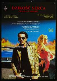t046 WILD AT HEART Polish movie poster '90 Lynch, Nicolas Cage