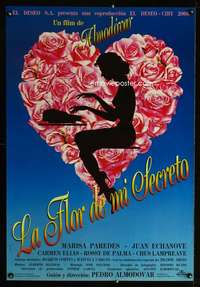 t073 FLOWER OF MY SECRET Spanish movie poster '95 Pedro Almodovar