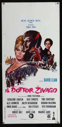 v283 DOCTOR ZHIVAGO Italian locandina movie poster '65 David Lean