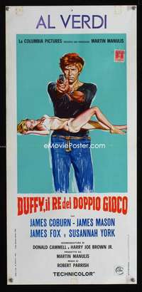 v291 DUFFY Italian locandina movie poster '68 James Coburn, sexy art!