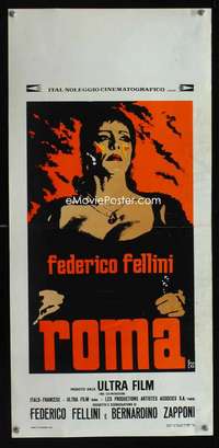 v300 FELLINI'S ROMA Italian locandina movie poster '72 Federico
