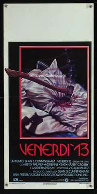 v310 FRIDAY THE 13th Italian locandina movie poster '80 Joann art!