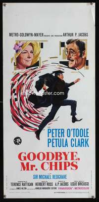 v319 GOODBYE MR CHIPS Italian locandina movie poster '70 O'Toole