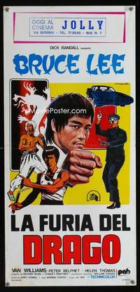 v323 GREEN HORNET Italian locandina movie poster '74 Bruce Lee!