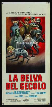 v330 HITLER Italian locandina movie poster '62 outrageous artwork!