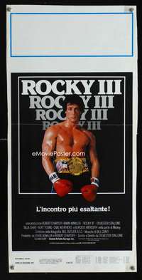 v398 ROCKY III Italian locandina movie poster '82 Stallone, boxing!