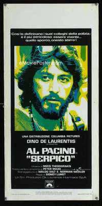 v409 SERPICO Italian locandina movie poster '74 Al Pacino classic!