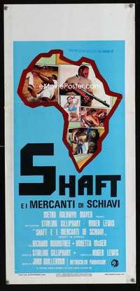 v411 SHAFT IN AFRICA Italian locandina movie poster '73 different!