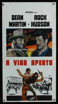 v412 SHOWDOWN Italian locandina movie poster '73 Rock Hudson, Martin