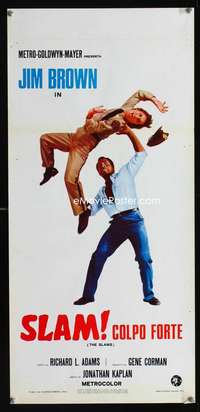 v414 SLAMS Italian locandina movie poster '73 Jim Brown in prison!