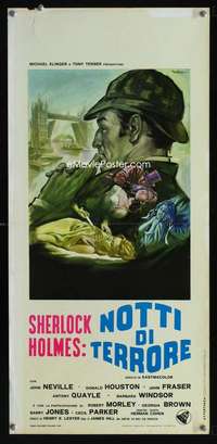 v420 STUDY IN TERROR Italian locandina movie poster '66 Sherlock!