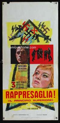 v329 HIGHER PRINCIPLE Italian locandina movie poster '60 Milana art!