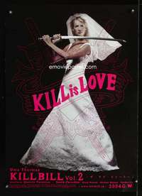v109 KILL BILL VOL 2 Japanese movie poster '04 Uma Thurman, Tarantino