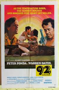 w019 92 IN THE SHADE one-sheet movie poster '75 Peter Fonda, Warren Oates