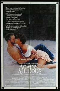 w030 AGAINST ALL ODDS one-sheet movie poster '84 Jeff Bridges, Ward